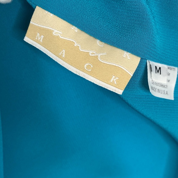 Mack and Mack Clothing of Greensboro NC Teal women’s top travel fabric Size M - Picture 5 of 6